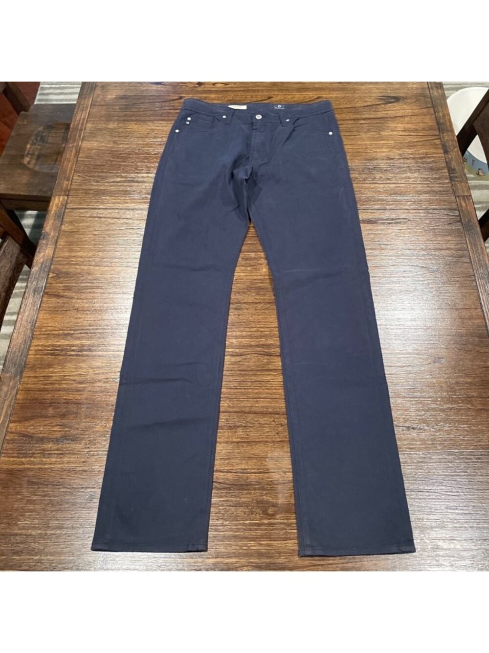 AG Graduate Tailored Pant 32x36 SUD Navy Blue Office Workwear Stretch Trouser